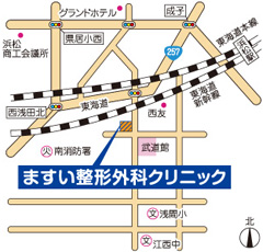 ますい整形外科クリニック交通案内